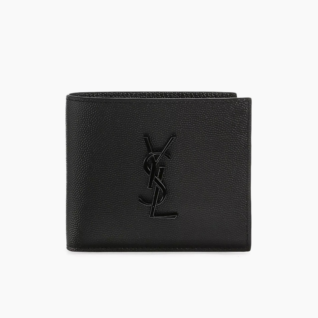 Yves Saint Laurent Ysl Cassandre East/West Wallet In Grain De Poudre Leather